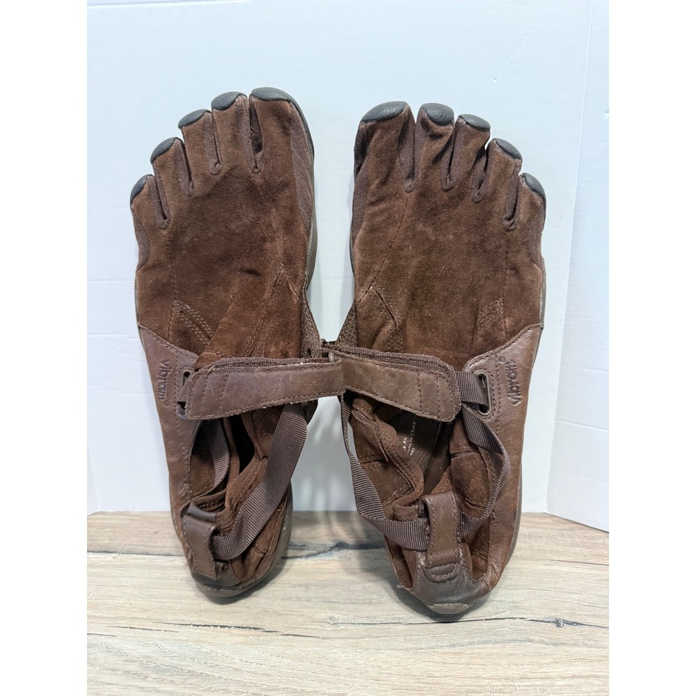 Vibram FiveFingers KSO Trek Brown Leather Suede Barefoot Shoes EU 44 M241